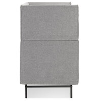 Maysun - Bank met hoge rugleuning - KUKI - Lichtgrijs 150x76x126,5 cm 