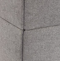 Maysun - Bank met hoge rugleuning - KUKI - Lichtgrijs 150x76x126,5 cm 