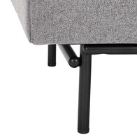 Maysun - Bank met hoge rugleuning - KUKI - Lichtgrijs 150x76x126,5 cm 