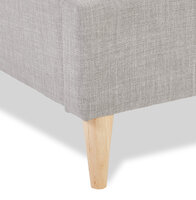 Maysun - 1 Persoons Bedframe DREAMS - Lichtgrijs 90X200cm