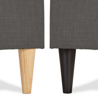 Maysun - 1 Persoons Bedframe DREAMS - Donkergrijs 90X200cm