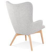 Maysun - Design Fauteuil- YOSHA Grijs - Naturel