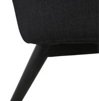 Maysun - Design Fauteuil- MILLY Zwart - Zwart