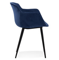 Maysun - Design Stoel - LOREEN Blauw - Zwart