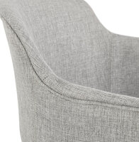 Maysun - Design Stoel - NOREEN Lichtgrijs - Zwart