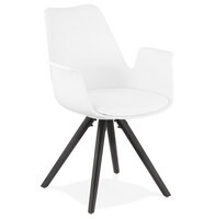 Maysun - Design Stoel - SKAH Wit - Zwart
