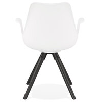 Maysun - Design Stoel - SKAH Wit - Zwart