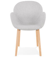 Maysun - Design Stoel - ELENA Lichtgrijs - Naturel