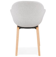 Maysun - Design Stoel - ELENA Lichtgrijs - Naturel