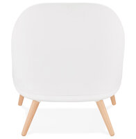 Maysun - Design Fauteuil - KAJAL Wit - Lichtgrijs