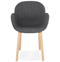 Maysun - Design Stoel - ELENA Donkergrijs - Naturel