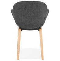 Maysun - Design Stoel - ELENA Donkergrijs - Naturel