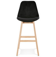 Maysun - Design Barkruk - BABETTE Zwart - Naturel