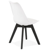 Maysun - Eetkamerstoel - BLISS Wit - Zwart