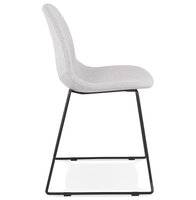 Maysun - Eetkamerstoel - SILLA Lichtgrijs - Zwart