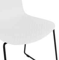 Maysun - Eetkamerstoel - BECKY Wit - Zwart
