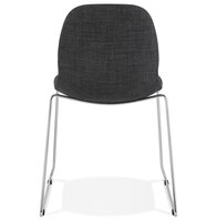 Maysun - Eetkamerstoel - SILLA Donkergrijs - Chroom