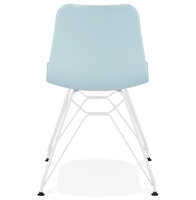 Maysun - Eetkamerstoel - FINE Blauw - WitMaysun - Eetkamerstoel - FINE Blauw - Wit
