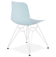 Maysun - Eetkamerstoel - FINE Blauw - Wit