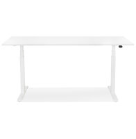 Maysun - Elektrisch Zit-Sta Bureau - DUNCAN Wit - Wit 140x70cm