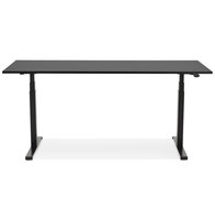 Maysun - Elektrisch Zit-Sta Bureau - DUNCAN Zwart - Zwart 160x80cm