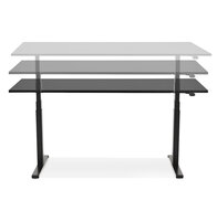 Maysun - Elektrisch Zit-Sta Bureau - DUNCAN Zwart - Zwart 140x70cm