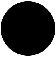Maysun - Tafelblad - HORECA Rond Zwart 70x2cm