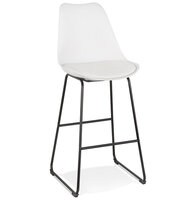 Maysun - Design Barkruk - PAULIEN Wit - Zwart