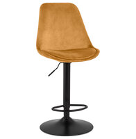 Maysun - Design Barkruk - ASTRID Mustard - Zwart