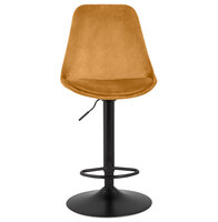 Maysun - Design Barkruk - ASTRID Mustard - Zwart