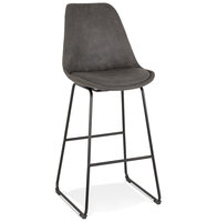 Maysun - Design Barkruk - CARO Donker Grijs - Zwart