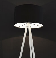 Maysun - Vloerlamp - SAN ANTONIO Zwart - Wit