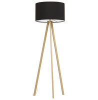 Maysun - Vloerlamp - SAN ANTONIO Zwart - Naturel