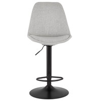 Maysun - Design Barkruk - GWEN Grijs - Zwart