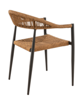Maysun Gastro - Terrasstoel AMSTERDAM - Aluminium Frame Antraciet - Wicker - Naturel