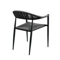 Maysun Gastro - Terrasstoel AMSTERDAM - Aluminium Frame Antraciet - Wicker - Antraciet
