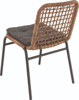 Maysun Gastro - Terrasstoel FIORI - Aluminium Frame Antraciet - Wicker - Naturel