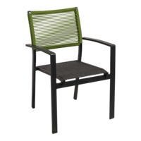 Outdoor Living - Stapelstoel Vito Rope groen