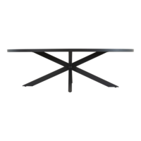 Outdoor Living - Tafel Murcia Negro ovaal 242x117cm
