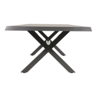 Outdoor Living - Tafel Castilla Negro met kruispoot  243x103cm
