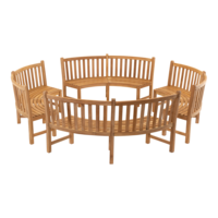 Voorbeeld tafel i.c.m. tuinbank