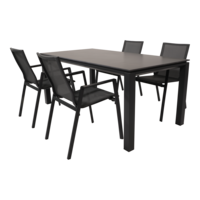 i.c.m. Outdoor Living - Tafel Monaco Negro 180x90cm