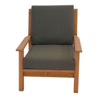 Outdoor Living - Loungestoel teak, incl. kussen