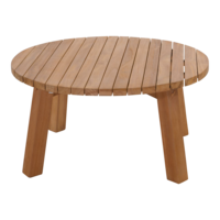 Outdoor Living - Loungetafel teak &oslash;80x40cm