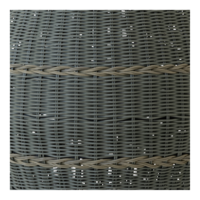 Outdoor Living - Poef Laos wicker groen &oslash;46x40cm