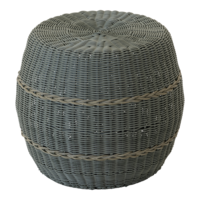 Outdoor Living - Poef Laos wicker groen &oslash;46x40cm