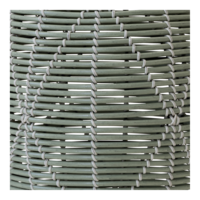 Outdoor Living - Poef Birma wicker groen &oslash;46x40cm