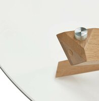 Maysun - Salontafel - LILIAN - Glas &Oslash;80x42cm
