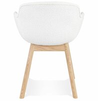Maysun - Design Stoel - MOUTOU Wit - Naturel