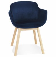 Maysun - Design Stoel - FRIDA Blauw - Naturel